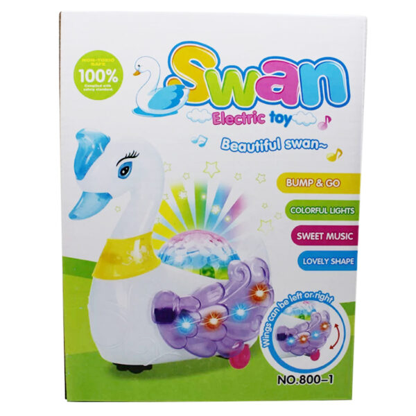 SHARABANI SWAN Toy, Colourful Lights,SweetMusic,Lovely Shaped Multicolor Toy for Kids