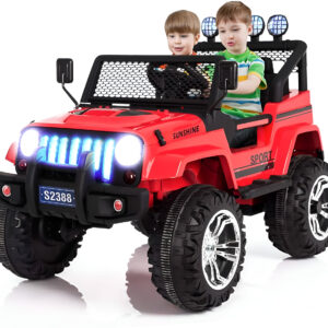 Buy Dorsa 12 V Battery Operated Wheelie Jeep For Kids, Red in UAE Dorsa 12 V Battery Operated Wheelie Jeep For Kids, Red